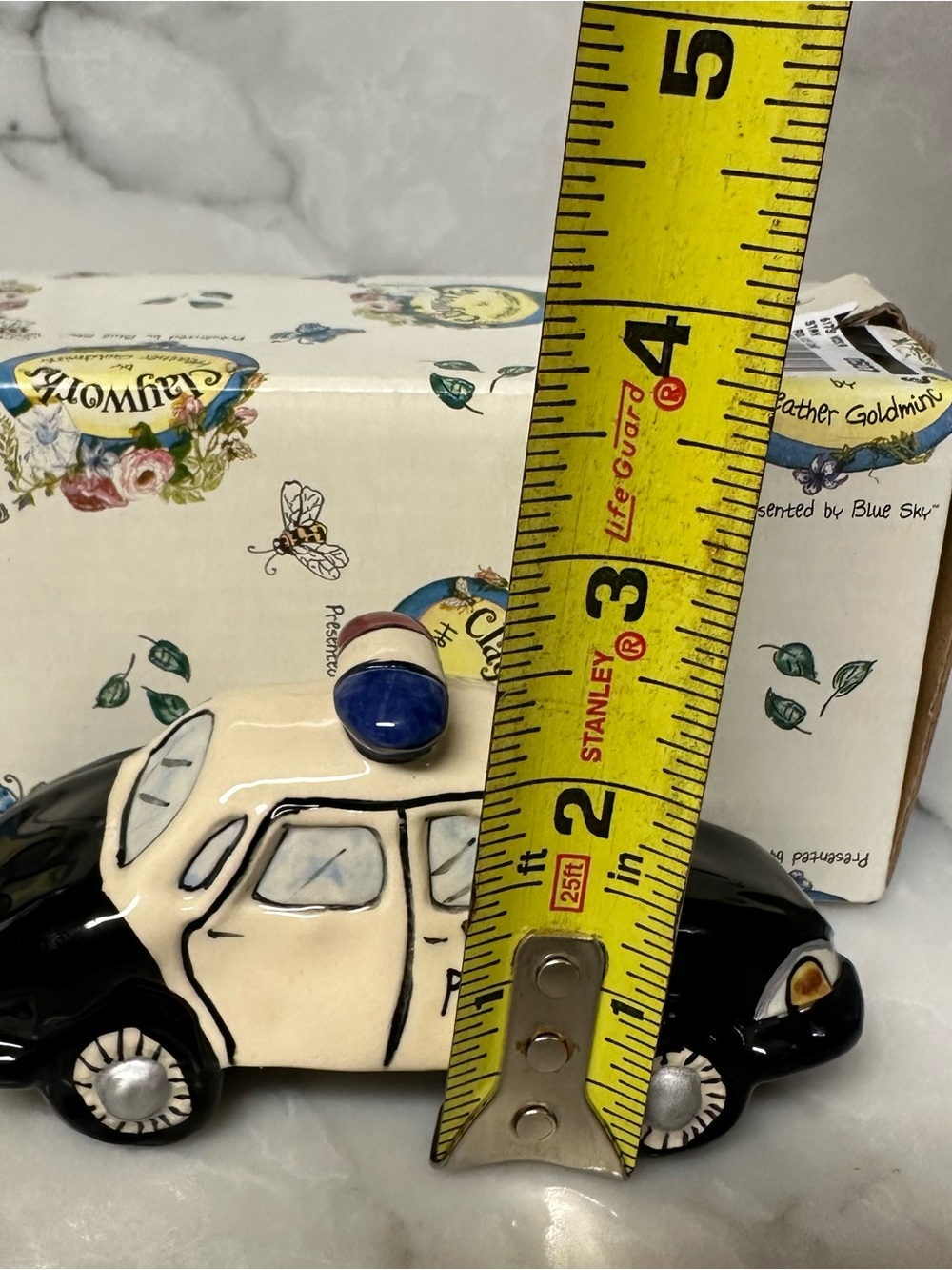Vintage Clayworks Police Car by Heather Goldmine - Picture 7 of 8